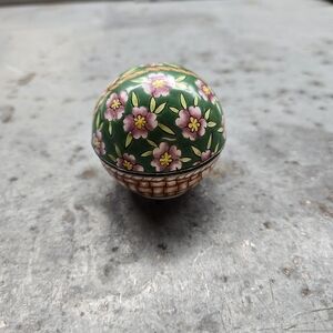 Floral Green Decorative Box